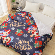 3D Unicorn Gift Snowflake Christmas Quilt Cover Set Bedding Set Duvet Cover Pillowcases 685- Jess Art Decoration