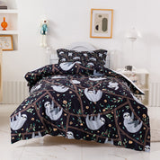 3D Bradypod Branch Cartoon Quilt Cover Set Bedding Set Duvet Cover Pillowcases 442- Jess Art Decoration