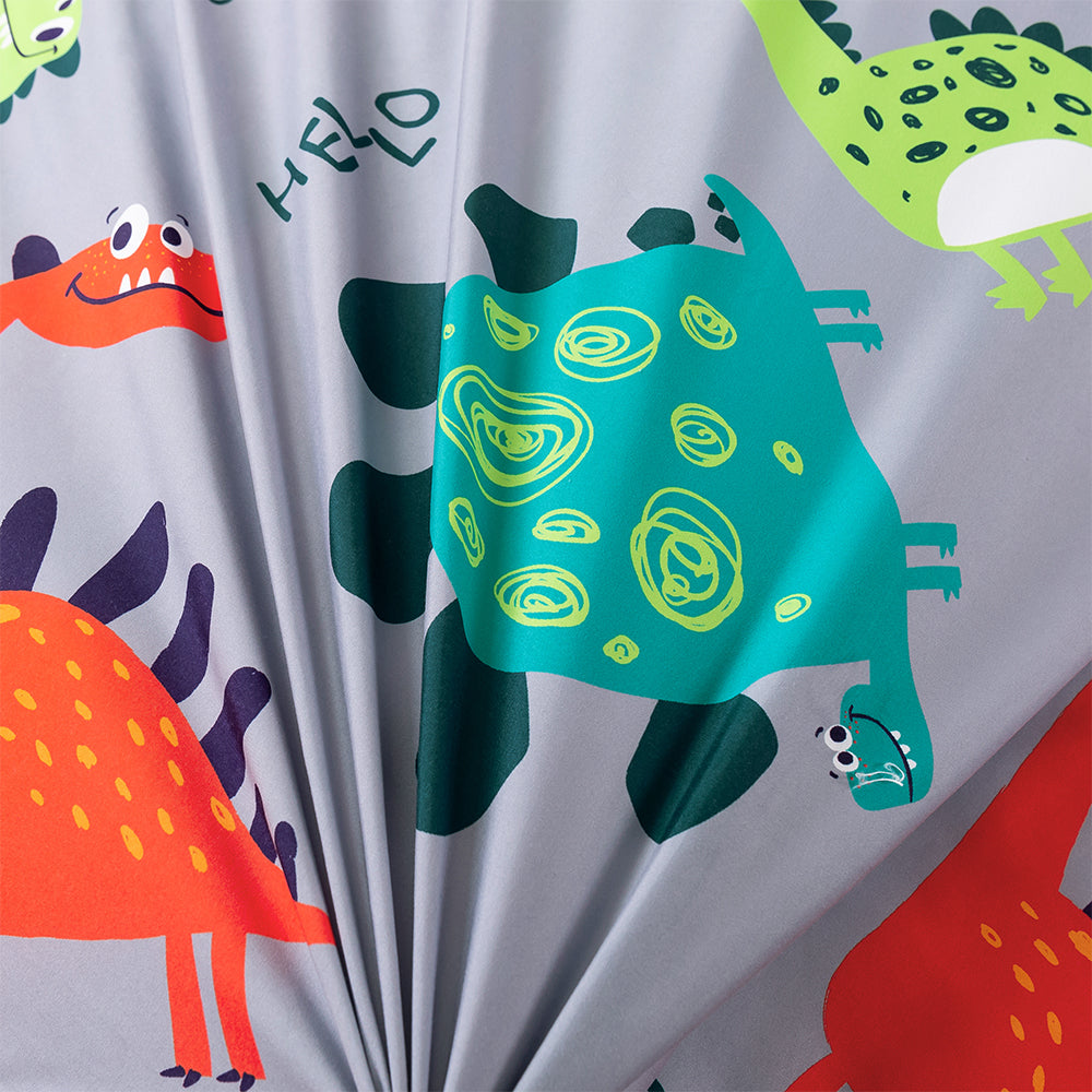 3D Dinosaur Cartoon Colorful Pattern Quilt Cover Set Bedding Set Duvet Cover Pillowcases 447- Jess Art Decoration