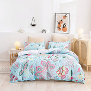 3D Leaves Floral Retro Pattern Quilt Cover Set Bedding Set Duvet Cover Pillowcases 289- Jess Art Decoration