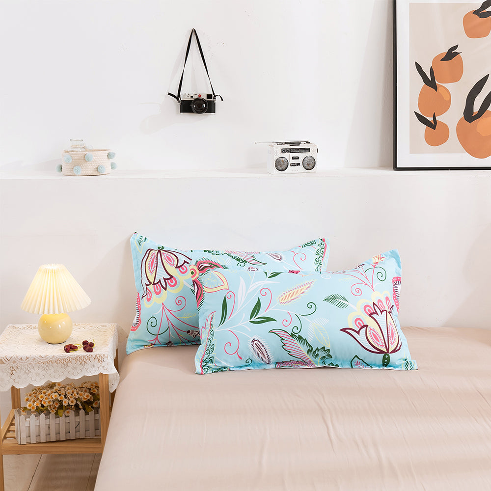 3D Leaves Floral Retro Pattern Quilt Cover Set Bedding Set Duvet Cover Pillowcases 289- Jess Art Decoration