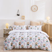3D Leaves Floral Pattern Quilt Cover Set Bedding Set Duvet Cover Pillowcase 294- Jess Art Decoration