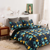 3D Butterfly Leaves Floral Pattern Quilt Cover Set Bedding Set Duvet Cover Pillowcases 42- Jess Art Decoration