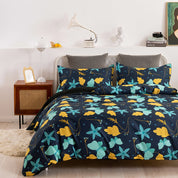 3D Butterfly Leaves Floral Pattern Quilt Cover Set Bedding Set Duvet Cover Pillowcases 42- Jess Art Decoration