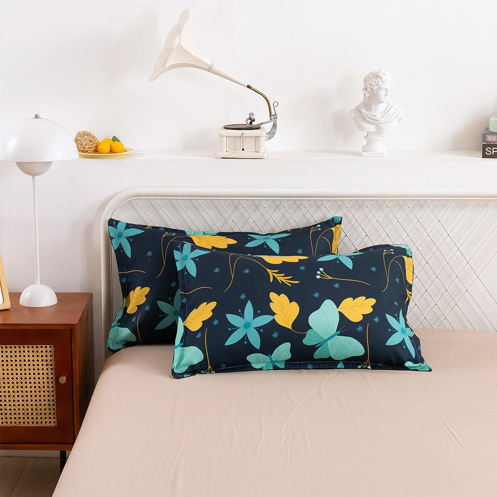 3D Butterfly Leaves Floral Pattern Quilt Cover Set Bedding Set Duvet Cover Pillowcases 42- Jess Art Decoration