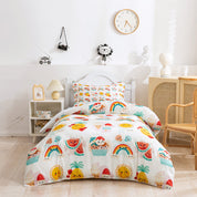 3D Watermelon Rainbow Pineapple Sun Cartoon Pattern Quilt Cover Set Bedding Set Duvet Cover Pillowcases 231- Jess Art Decoration