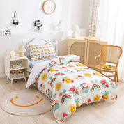 3D Watermelon Rainbow Pineapple Sun Cartoon Pattern Quilt Cover Set Bedding Set Duvet Cover Pillowcases 231- Jess Art Decoration