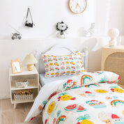 3D Watermelon Rainbow Pineapple Sun Cartoon Pattern Quilt Cover Set Bedding Set Duvet Cover Pillowcases 231- Jess Art Decoration