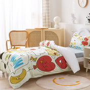 3D Unicorn Cat Moon Floral Cartoon Quilt Cover Set Bedding Set Duvet Cover Pillowcases 233- Jess Art Decoration