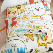 3D Unicorn Cat Moon Floral Cartoon Quilt Cover Set Bedding Set Duvet Cover Pillowcases 233- Jess Art Decoration