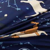 3D Cat Spaceman Constellation Blue Quilt Cover Set Bedding Set Duvet Cover Pillowcases 268- Jess Art Decoration