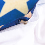 3D Blue Gold Star Quilt Cover Set Bedding Set Duvet Cover Pillowcases 425- Jess Art Decoration