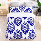 3D Blue Geometric Pattern Quilt Cover Set Bedding Set Duvet Cover Pillowcases 429- Jess Art Decoration