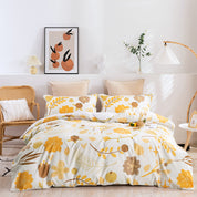 3D Floral Pattern Yellow Quilt Cover Set Bedding Set Duvet Cover Pillowcases 50- Jess Art Decoration