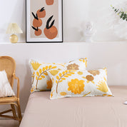 3D Floral Pattern Yellow Quilt Cover Set Bedding Set Duvet Cover Pillowcases 50- Jess Art Decoration