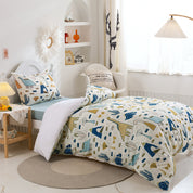 3D Dinosaur Cactus Mountain Cartoon Pattern Quilt Cover Set Bedding Set Duvet Cover Pillowcases 63- Jess Art Decoration