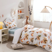 3D Dinosaur Rainbow Pattern Cartoon Vintage Quilt Cover Set Bedding Set Duvet Cover Pillowcases 71- Jess Art Decoration