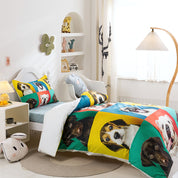 3D Dogs Feature Quilt Cover Set Bedding Set Duvet Cover Pillowcases 80- Jess Art Decoration