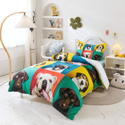 3D Dogs Feature Quilt Cover Set Bedding Set Duvet Cover Pillowcases 80- Jess Art Decoration