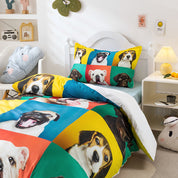 3D Dogs Feature Quilt Cover Set Bedding Set Duvet Cover Pillowcases 80- Jess Art Decoration