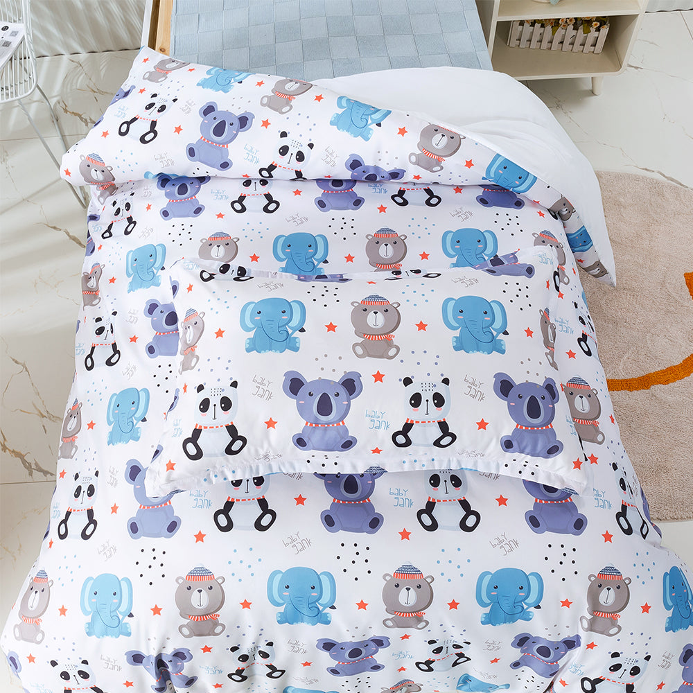 3D Panda Bear Koala Elephant Cartoon Pattern Quilt Cover Set Bedding Set Duvet Cover Pillowcases 331- Jess Art Decoration