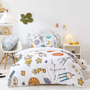3D Rocket Aircraft Meteor Planet Quilt Cover Set Bedding Set Duvet Cover Pillowcases 82- Jess Art Decoration