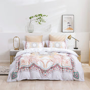 3D Medallion Floral Retro Quilt Cover Set Bedding Set Duvet Cover Pillowcases 280- Jess Art Decoration