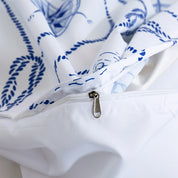 3D Boat Rudder Lighthouse Pattern Blue Quilt Cover Set Bedding Set Duvet Cover Pillowcases 278- Jess Art Decoration