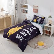 3D Cartoon Giraffe Moon Quilt Cover Set Bedding Set Duvet Cover Pillowcases 378- Jess Art Decoration