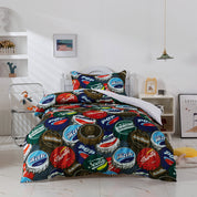 3D Bottle Cap Colorful Quilt Cover Set Bedding Set Duvet Cover Pillowcases 382- Jess Art Decoration