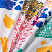 3D Leaves Retro Hand Drawn Pattern Quilt Cover Set Bedding Set Duvet Cover Pillowcases 86- Jess Art Decoration
