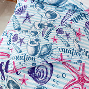 3D Conch Starfish Stripe Blue Quilt Cover Set Bedding Set Duvet Cover Pillowcases 389- Jess Art Decoration
