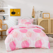 3D Pink Roundness Geometric Quilt Cover Set Bedding Set Duvet Cover Pillowcases 391- Jess Art Decoration