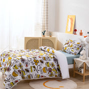 3D Honey Bee Floral Pattern Quilt Cover Set Bedding Set Duvet Cover Pillowcases 142- Jess Art Decoration