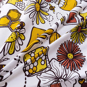 3D Honey Bee Floral Pattern Quilt Cover Set Bedding Set Duvet Cover Pillowcases 142- Jess Art Decoration