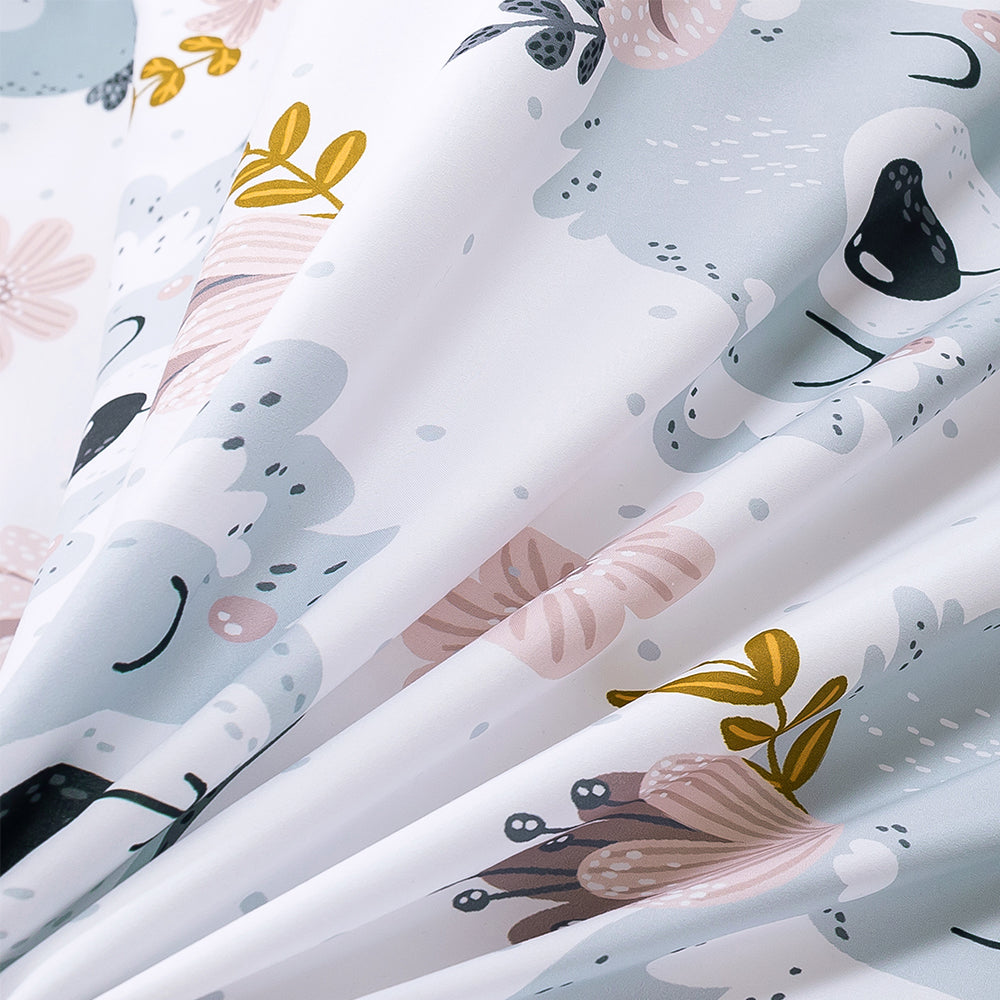 3D Koala Floral Cartoon Watercolor Pattern Quilt Cover Set Bedding Set Duvet Cover Pillowcases 143- Jess Art Decoration