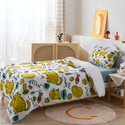 3D Cat Footprint Cartoon Pattern Quilt Cover Set Bedding Set Duvet Cover Pillowcases 151- Jess Art Decoration