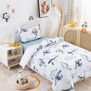 3D Dolphin Watercolor Pattern Quilt Cover Set Bedding Set Duvet Cover Pillowcases 182- Jess Art Decoration