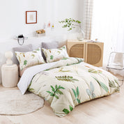 3D Vintage Leaves Quilt Cover Set Bedding Set Duvet Cover Pillowcases 618- Jess Art Decoration