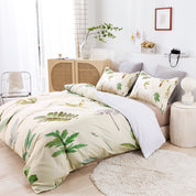 3D Vintage Leaves Quilt Cover Set Bedding Set Duvet Cover Pillowcases 618- Jess Art Decoration