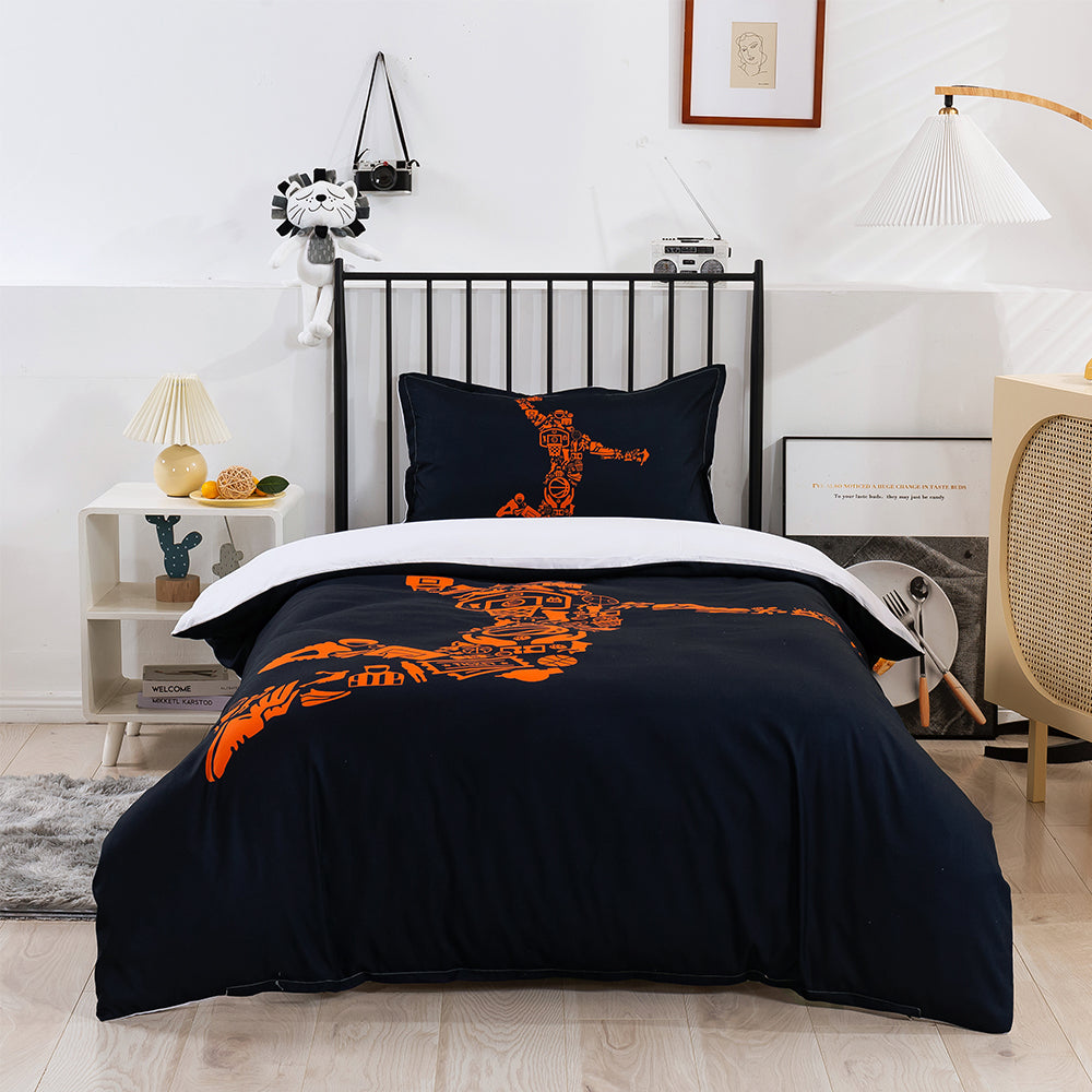 3D Basketball Abstract Quilt Cover Set Bedding Set Duvet Cover Pillowcases 189- Jess Art Decoration