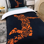 3D Basketball Abstract Quilt Cover Set Bedding Set Duvet Cover Pillowcases 189- Jess Art Decoration