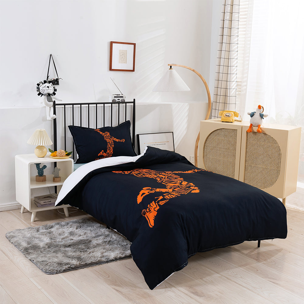 3D Basketball Abstract Quilt Cover Set Bedding Set Duvet Cover Pillowcases 189- Jess Art Decoration