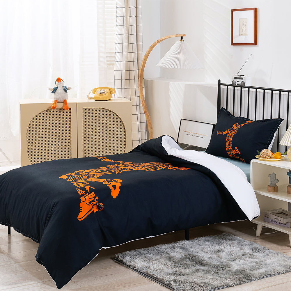 3D Basketball Abstract Quilt Cover Set Bedding Set Duvet Cover Pillowcases 189- Jess Art Decoration