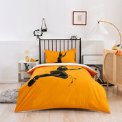 3D Basketball Slam Dunk Yellow Quilt Cover Set Bedding Set Duvet Cover Pillowcases 192- Jess Art Decoration