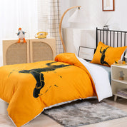 3D Basketball Slam Dunk Yellow Quilt Cover Set Bedding Set Duvet Cover Pillowcases 192- Jess Art Decoration