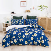 3D Blue Daisy Floral Quilt Cover Set Bedding Set Duvet Cover Pillowcases 627- Jess Art Decoration