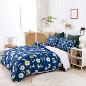 3D Blue Daisy Floral Quilt Cover Set Bedding Set Duvet Cover Pillowcases 627- Jess Art Decoration