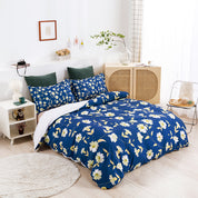 3D Blue Daisy Floral Quilt Cover Set Bedding Set Duvet Cover Pillowcases 627- Jess Art Decoration