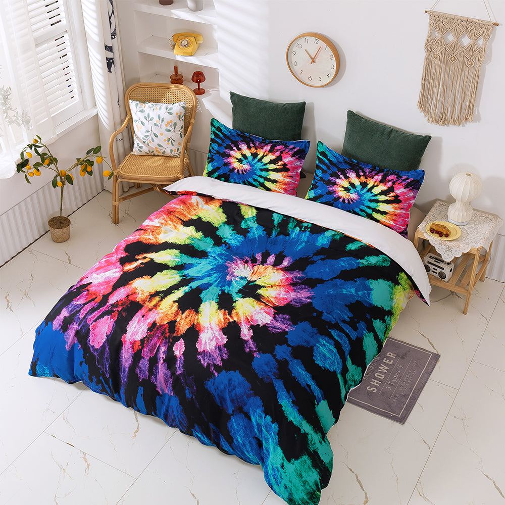 3D Colorful Watercolor Quilt Cover Set Bedding Set Duvet Cover Pillowcases 636- Jess Art Decoration